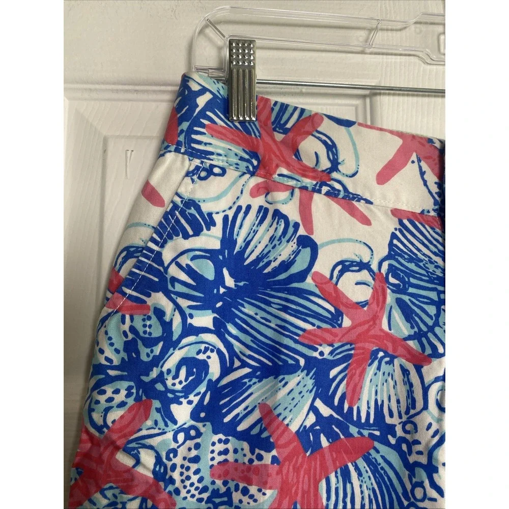 Lilly‎ Pulitzer Womens 0 The Chipper Starfish Bermuda Coastal Bermuda Shorts